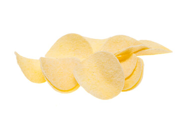potato chips isolated