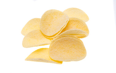 potato chips isolated