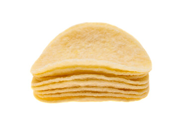 potato chips isolated