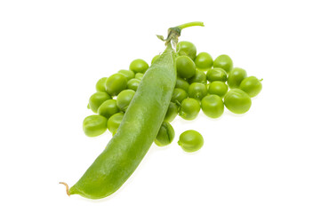 green peas isolated
