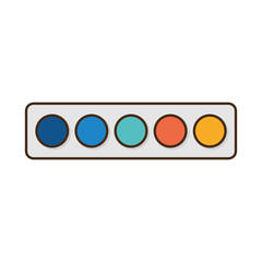 Paint palette buttons