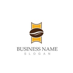 coffee bean icon vector