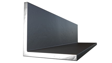 corner guard metal profile, isolated computer generated industrial 3D rendering
