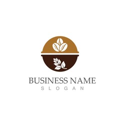 coffee bean icon vector