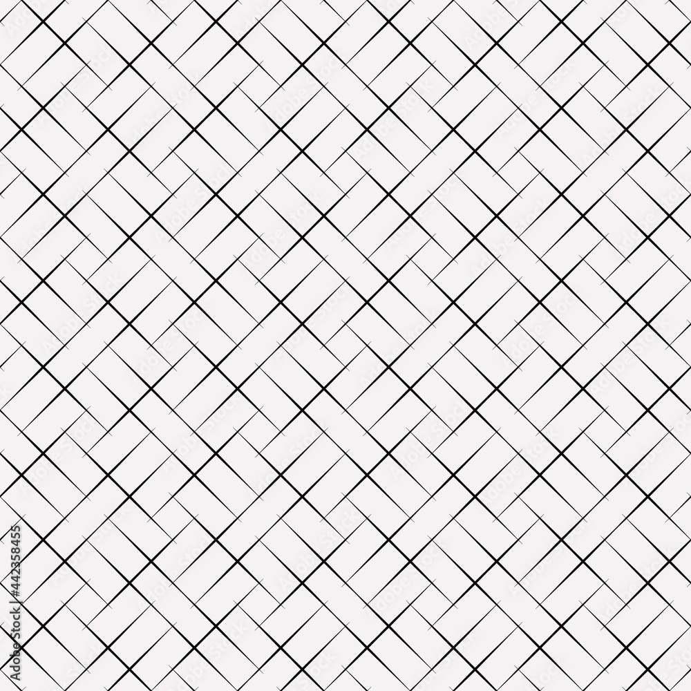 Poster Diagonal stripes. Vector seamless lines. Simple ornament with diagonal lines.