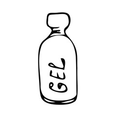 gel for disinfection of hands from bacteria and viruses