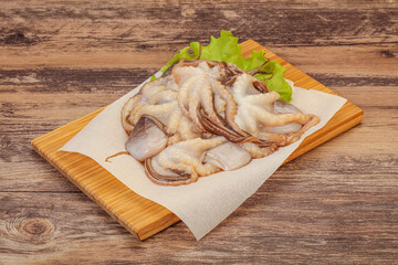 Raw seafood - octopus for cooking