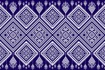 Geometric ethnic seamless pattern traditional Design for background,carpet,wallpaper,clothing,wrapping,Batik,fabric,Vector illustration.embroidery style.