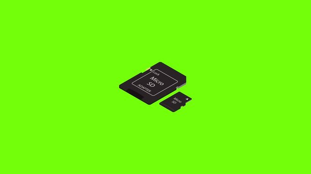 Micro sd flash icon animation
