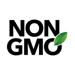 GMO free vector icon badge design, NON GMO, bio, organic, natural - obrazy, fototapety, plakaty