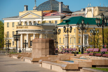 Spring day on Manezhnaya Square