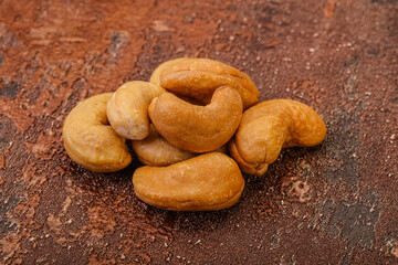 Natural organic Cashew nut heap