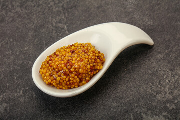 Dijon mustard sauce with seeds