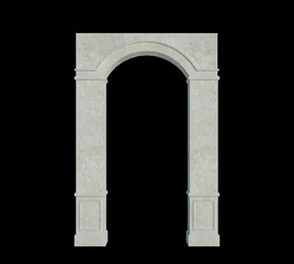 3d Render Building Structure On Isolated