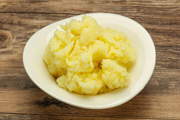 Mashed potato in the bowl