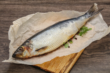 Salted Herring fish with pepper