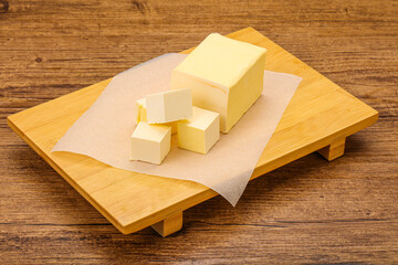Dairy natural yellow butter piece