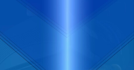 Obraz premium Digitally generated image of light trail against blue technology background