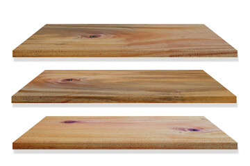 Empty wooden plank material on square shape for make a furniture or build home and construction...