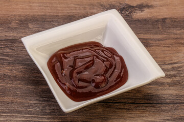 Traditional Barbicue sauce in the bowl