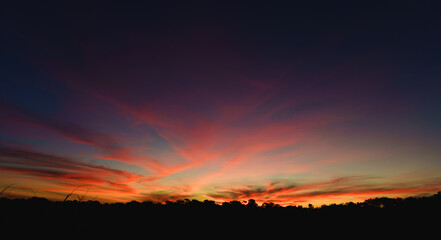 Atardecer sobre los medanos