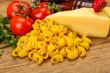 Italian pasta - raw pipe rigate