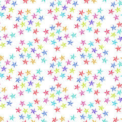 Watercolor set of seamless patterns for festive New Year and Christmas themes