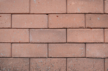 Red brick wall texture for a background.
