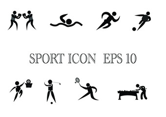 Vector sports icons, use them for editing, make advertisements, flyers, posters, magazines.