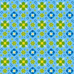 Colorful floral seamless pattern. Ditsy flowers pattern