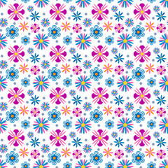 Colorful floral seamless pattern. Ditsy flowers pattern