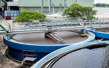 Waste water treatment ponds from industrial plants