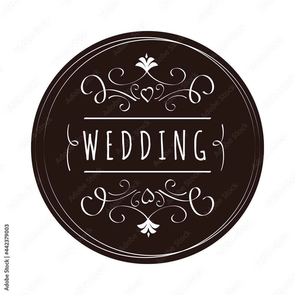 Poster Wedding seal stamp