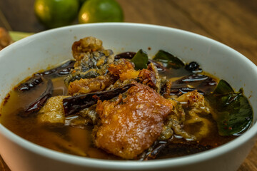 Thai food tom klong flavor