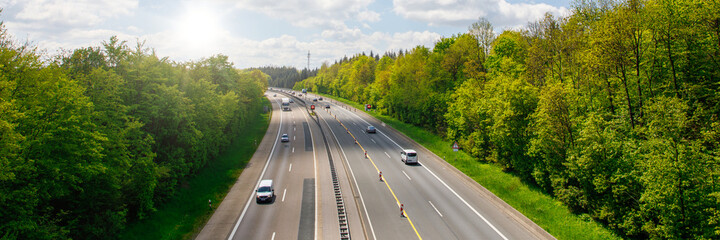panorama landscape of highway - 442380262