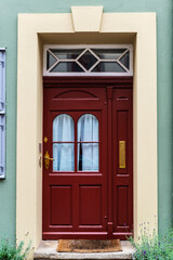 Door of an old house in Lunenburg, Germany