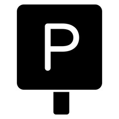 A premium download icon of parking board