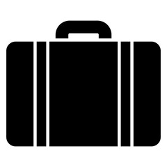 Professional bag icon, solid design of briefcase