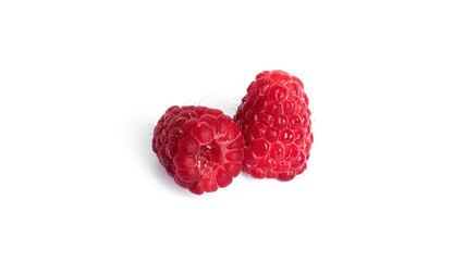 Raspberry isolated on a white background. Raspberries.