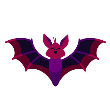 Vector bat flying isolated. Halloween bats of halloween, illustration vector cartoon. Bat flies
