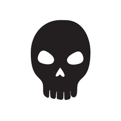 kull crossbone vector pirate icon logo Halloween ghost graphic symbol illustration