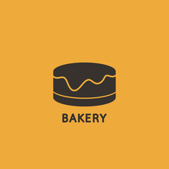 Bakery logo design. Cake symbol vector. icon.