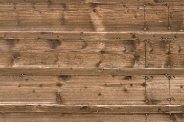 Background with dark brown horizontal wooden planks