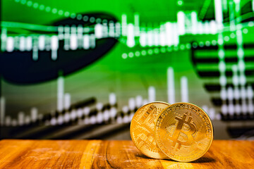Gold coins stacks is representing riches and wealth management. Coin stack growing and find out the way to get a return on investment. Finance and money exchange investment as concept.	
