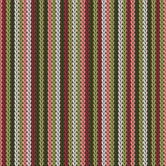 Closeup vertical stripes christmas knit geometric