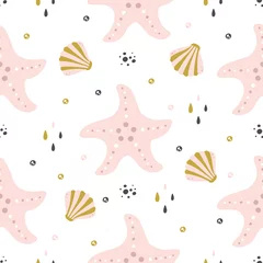 Rollo Seamless pattern with cute starfish in scandinavian style © Оксана Юшкова