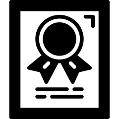 qualify solid line icon