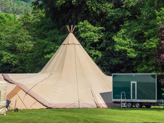 teepee tent used for event space weddings party's concerts © Paul