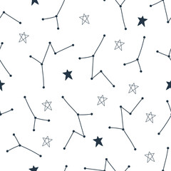 Seamless pattern with stars