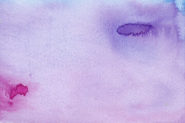 Purple watercolor abstract background. Watercolor pastel wallpaper